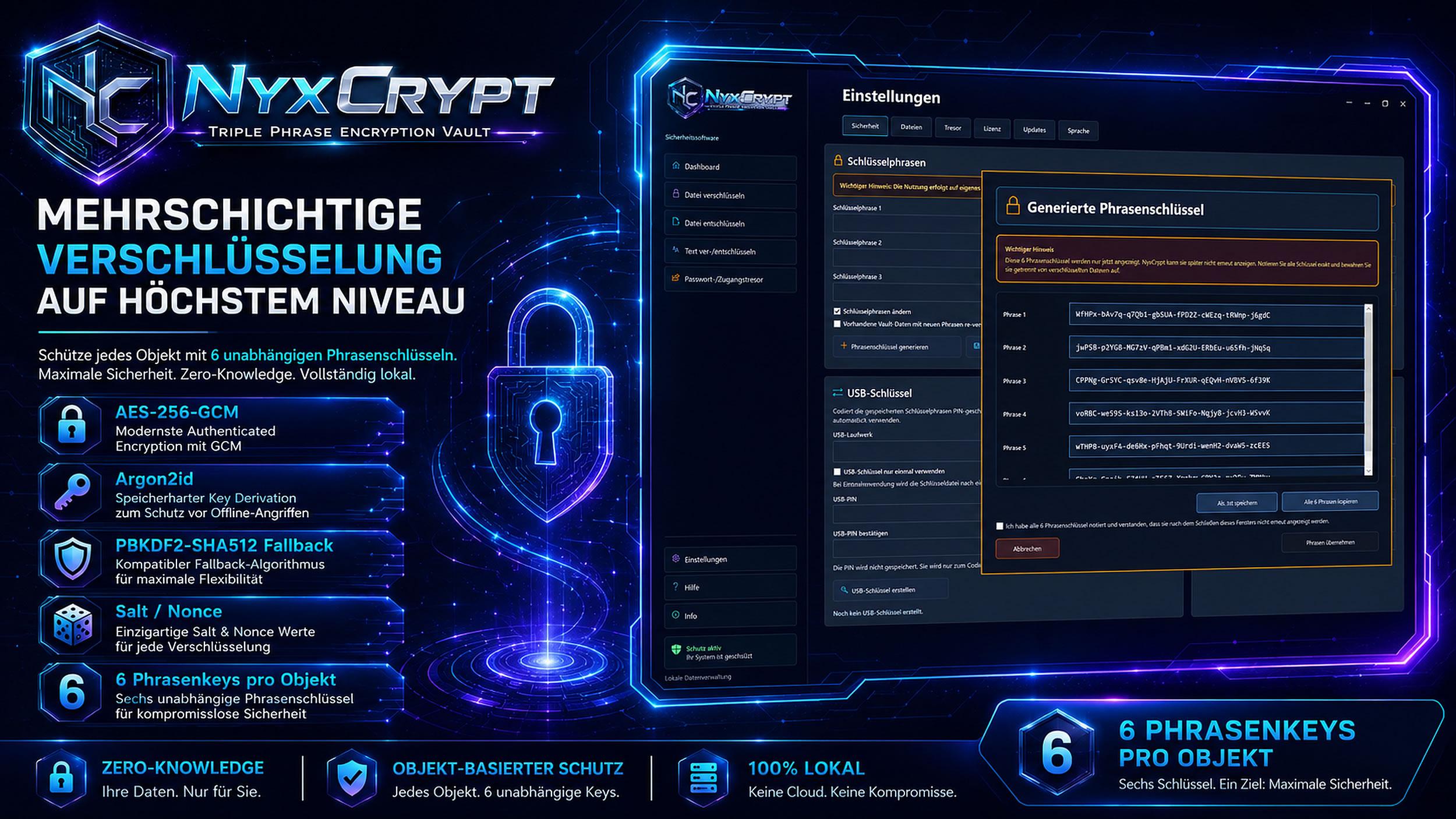 NyxCrypt Sicherheitssoftware