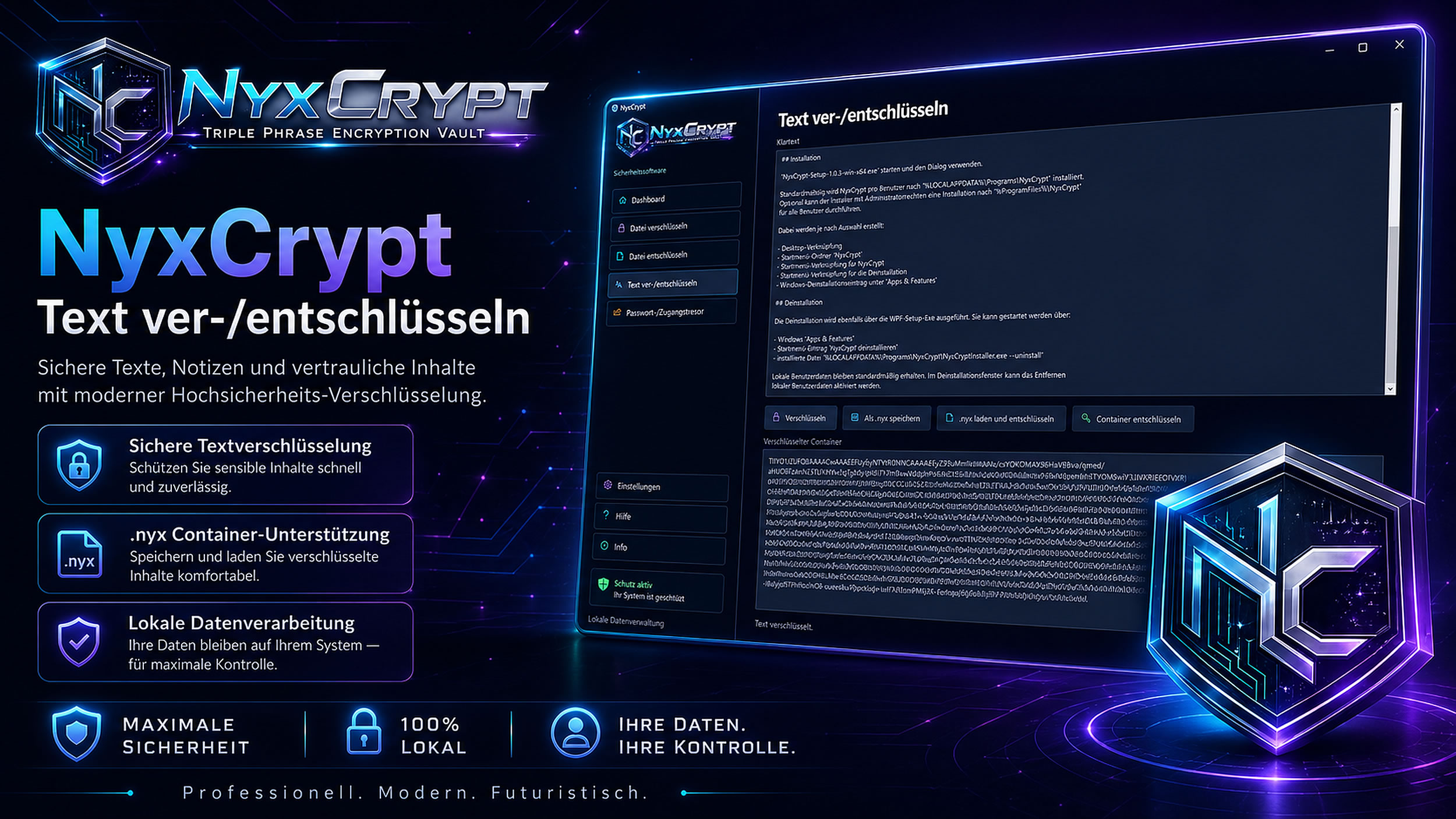 NyxCrypt Sicherheitssoftware