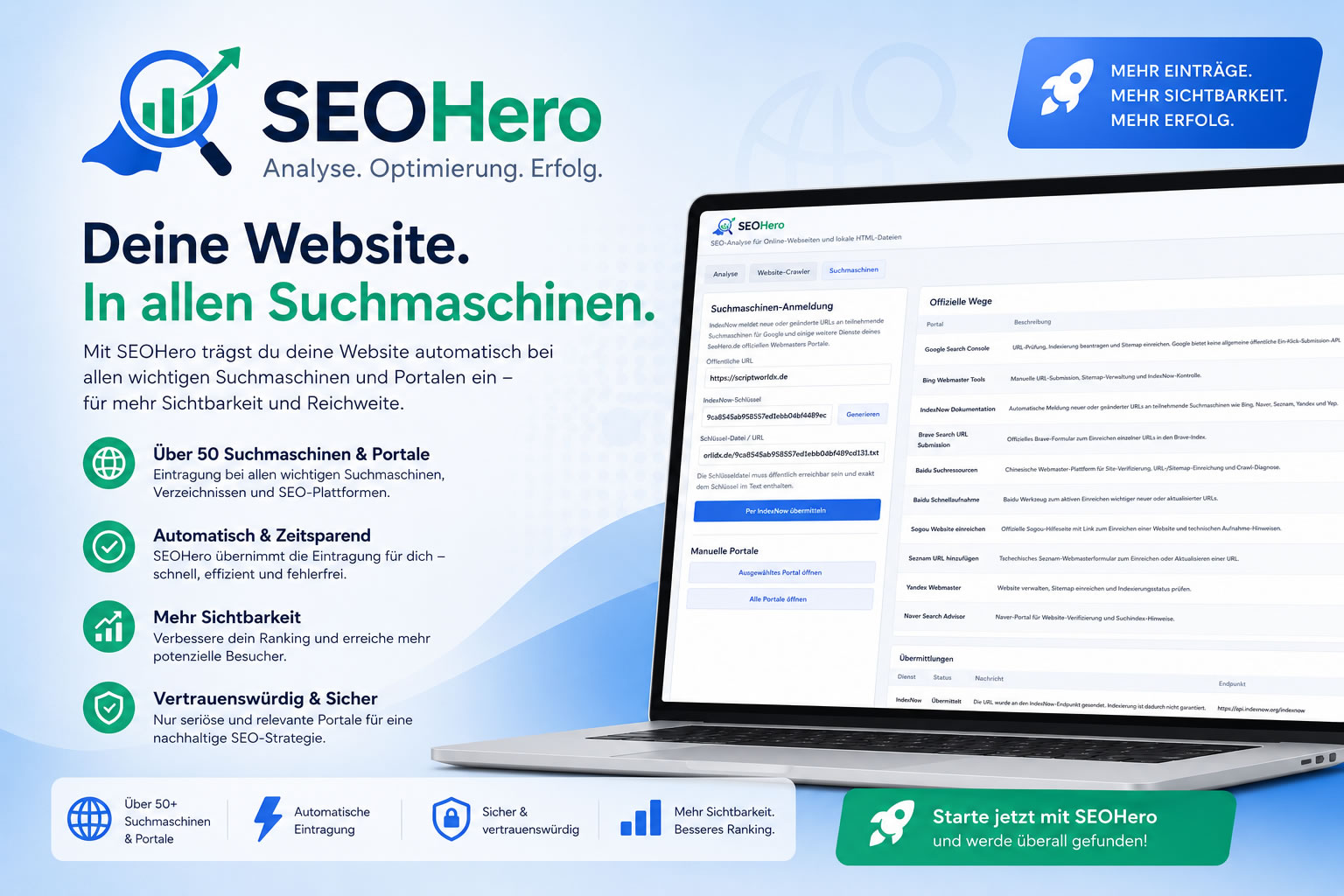 SEOHero - SEO Analyse & Website Crawler